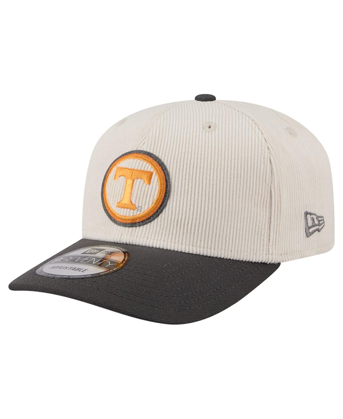 New Era Men's Cream/Charcoal Tennessee Volunteers Loyal Corduroy 9SEVENTY Adjustable Hat