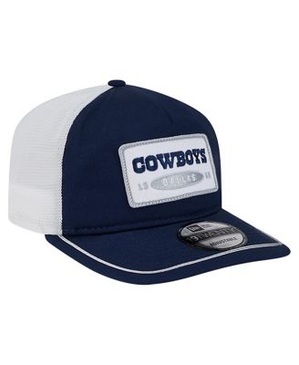 Men's Navy/White Dallas Cowboys Patch 19TWENTY Adjustable Hat
