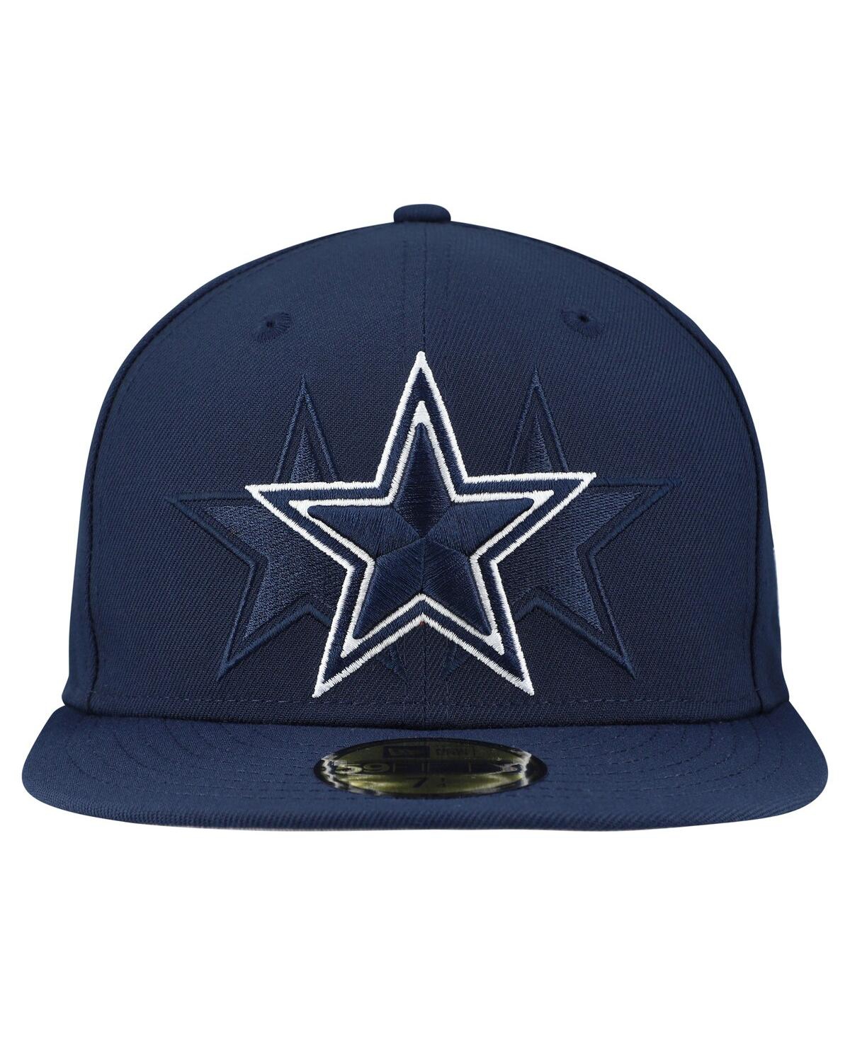 New Era Men's Navy Dallas Cowboys Tri-Hit 59FIFTY Fitted Hat
