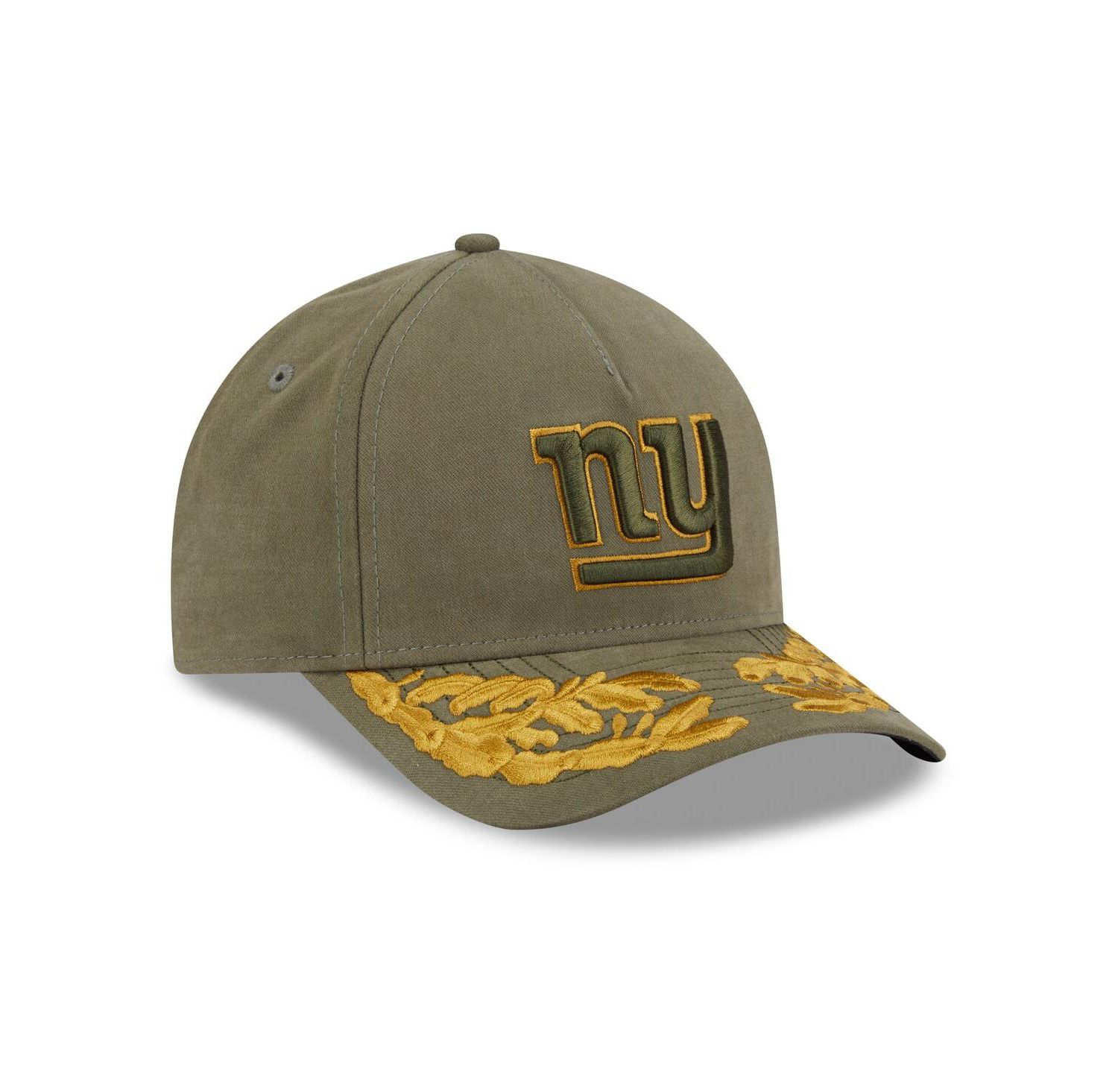 x Alpha Industries Men's Olive New York Giants A-Frame 9FORTY Adjustable Hat