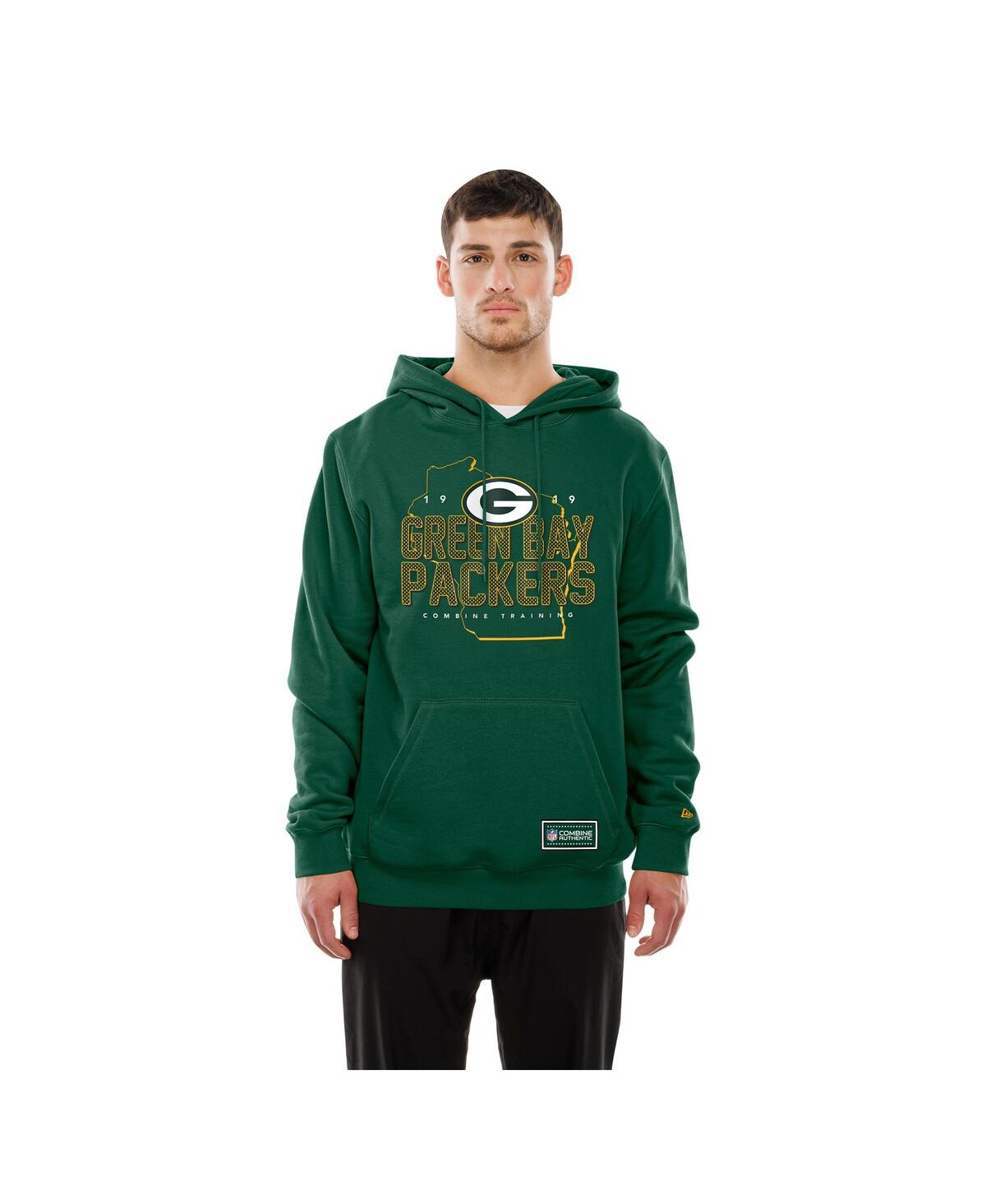 New Era Men's Green Bay Packers Combine Authentic Local State Throwback Hoodie