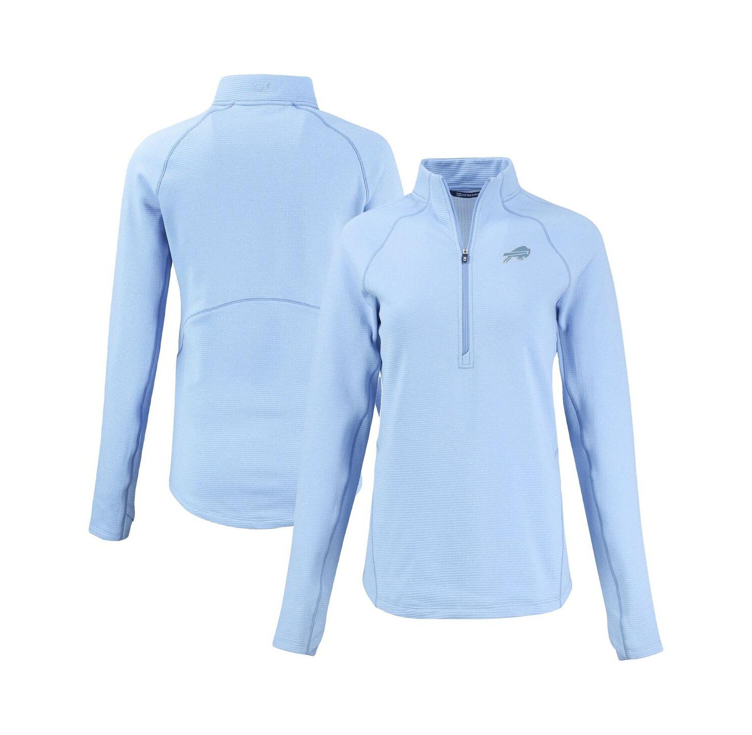 Women's Powder Blue Buffalo Bills Peshastin Eco Fleece Half-Zip Sweatshirt