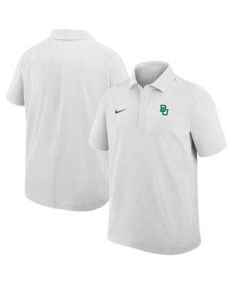 Nike - Men's White Baylor Bears Woven Polo Shirt