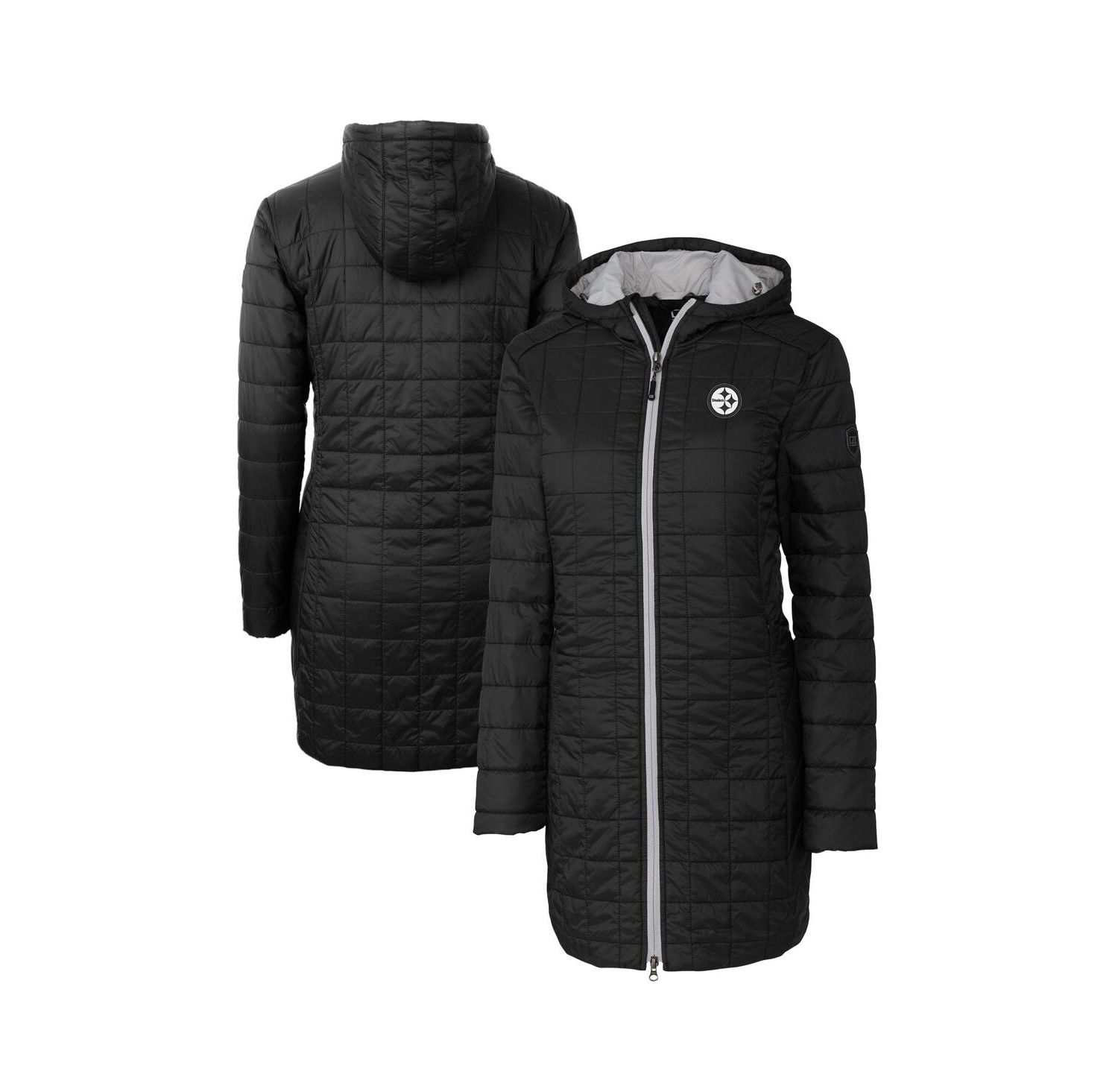 Women's Black Pittsburgh Steelers Rainier PrimaLoft Eco Insulated Full-Zip Hooded Jacket