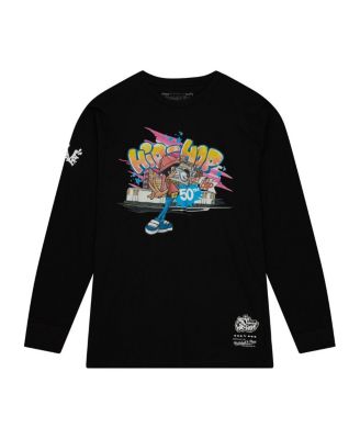 Men's and Women's Black 50th Anniversary of Hip-Hop Graffiti Long Sleeve T-Shirt