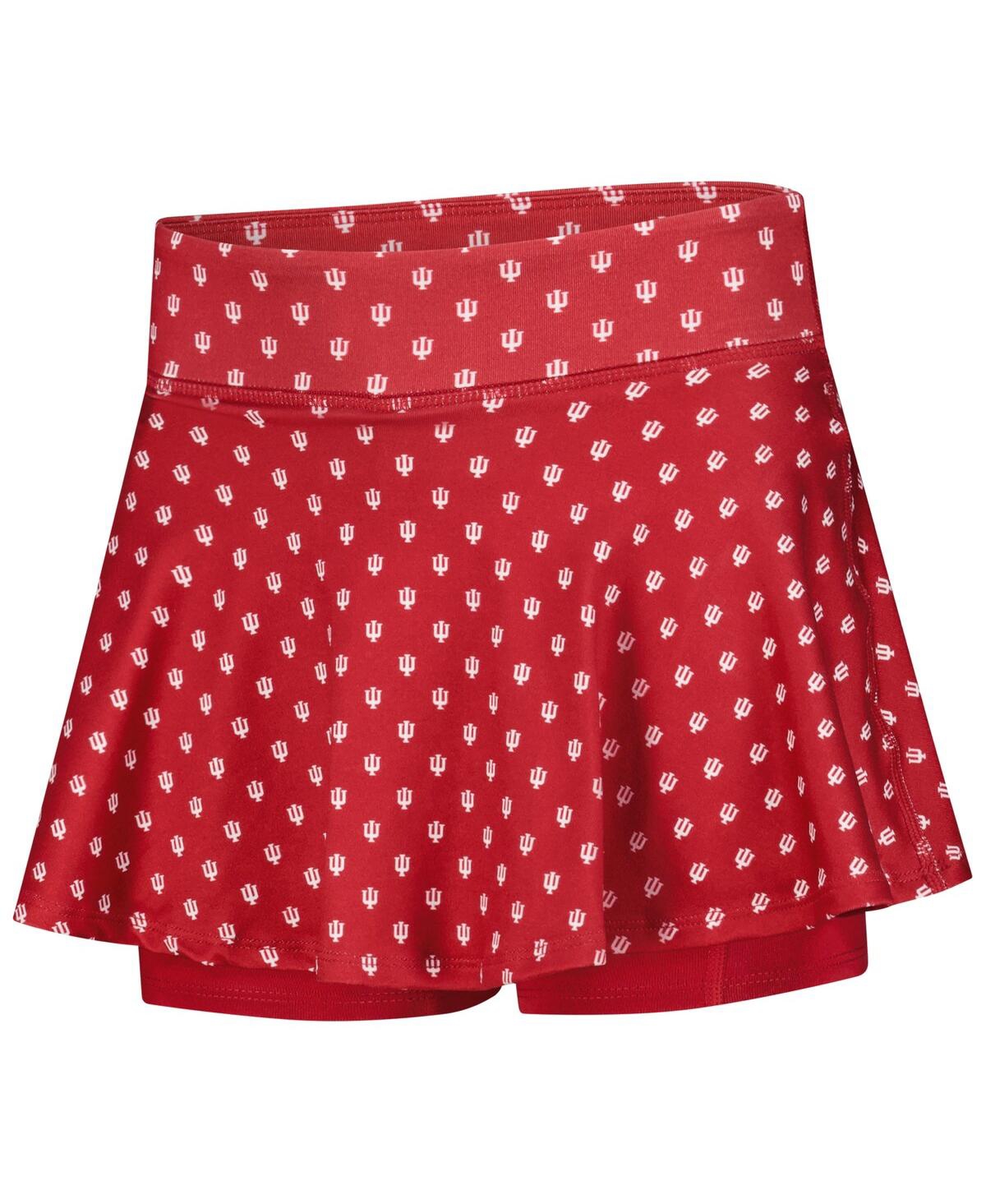 Zoozatz Big Girls Crimson Indiana Hoosiers All-over Print Tennis Skort In Red