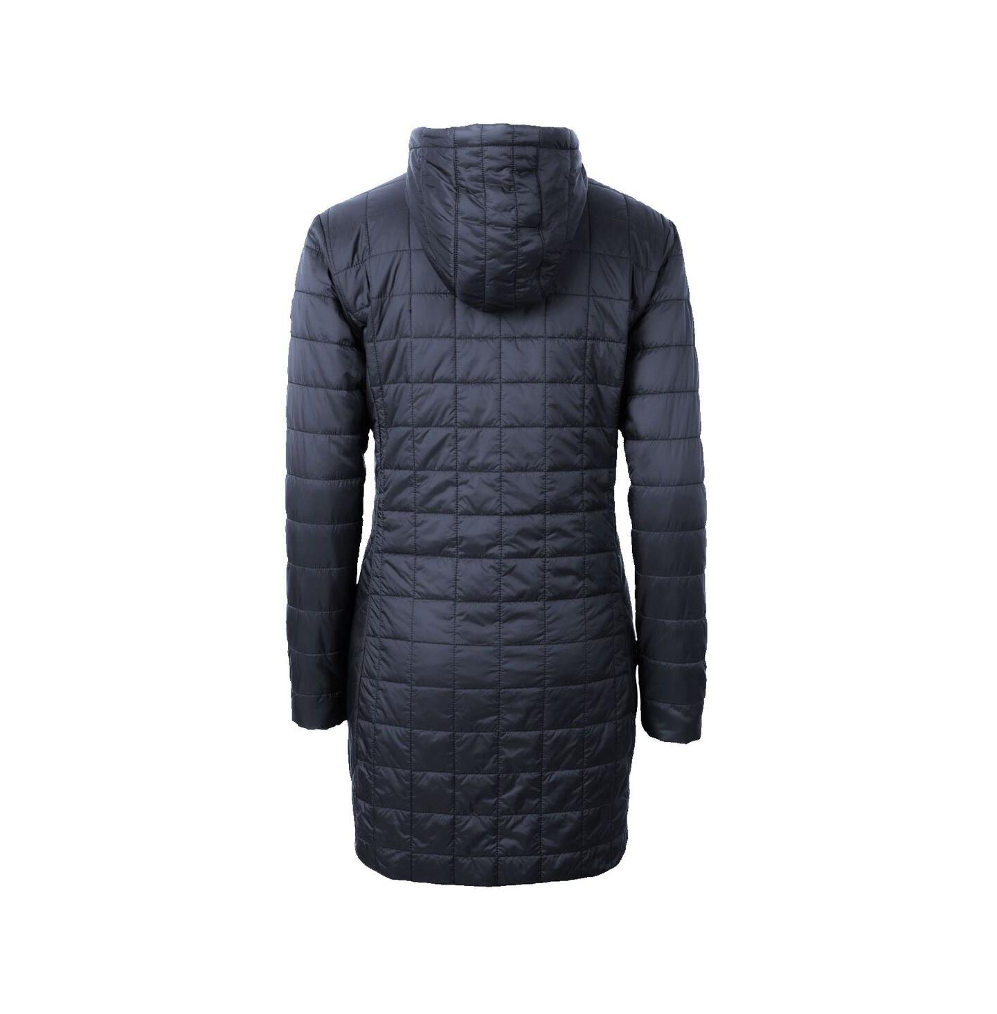 Женская куртка Cutter & Buck Heather Navy Michigan Wolverines Rainier PrimaLoft Eco Hooded — фото 2
