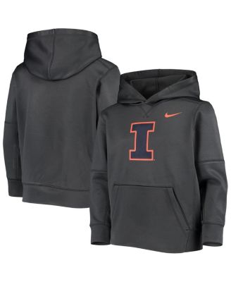 Nike - Big Boys and Girls Anthracite Illinois Fighting Illini KO Performance Pullover Hoodie