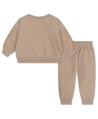 Baby Boys' Cozy Comfort Crewneck Sweatshirt and Pant, 2-Piece Set