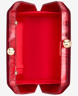 Acrylic Swirl Minaudiere Clutch, Macy's Exclusive