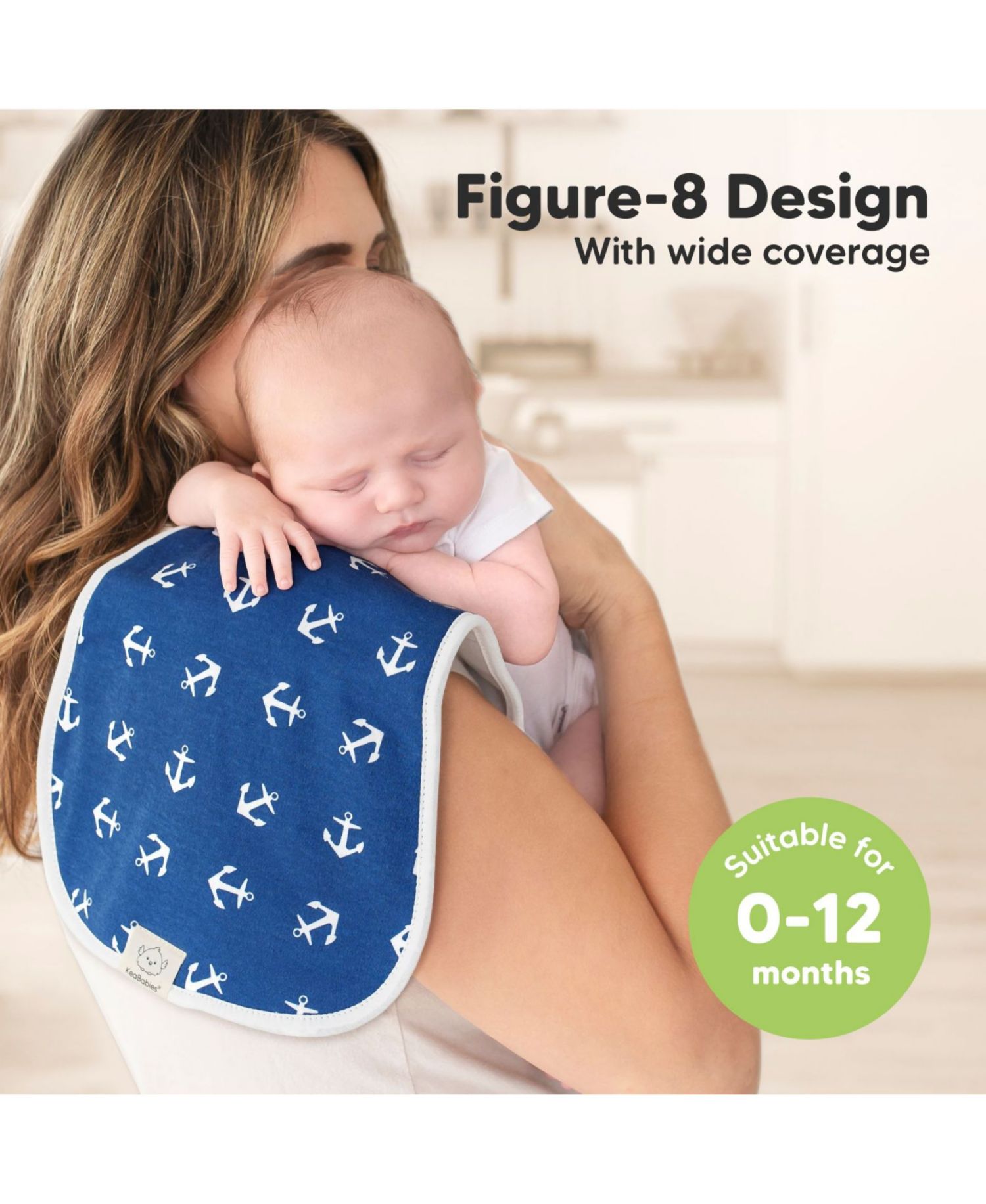 Kids Urban Baby Burp Cloths, Organic Burping Cloth for Babies, Burp Rags for Baby Girls, Boys