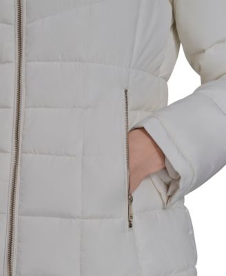 Women's Stand Collar Lined Puffer Jacket