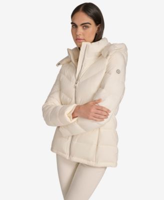 Women's Short Zip Front Puffer Jacket