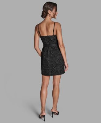 Women's Cheetah Textured Tweed Sheath dress