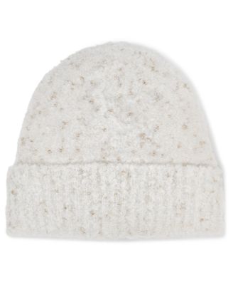 Women's Metallic Knit Beanie Hat
