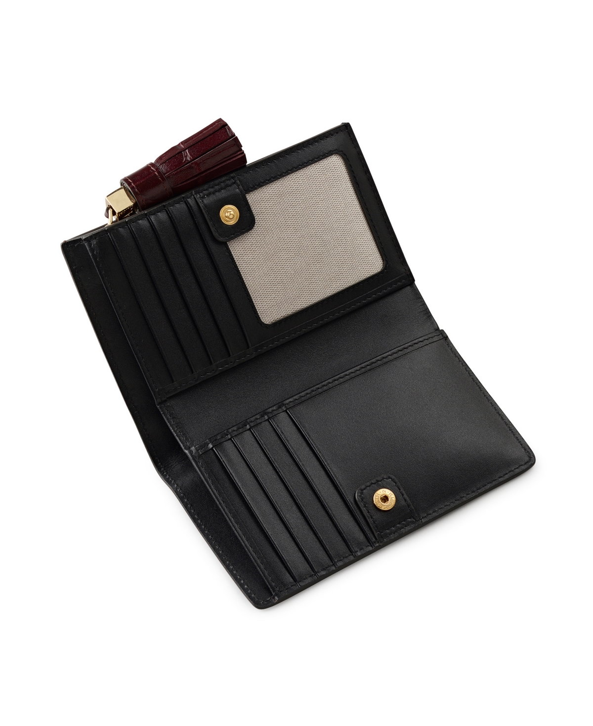 Radley London Noble Alley Faux Croc Bifold Wallet In Burgundy