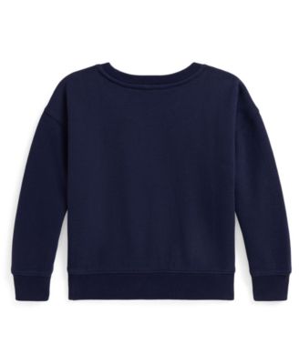 Girls' 2T-6X Polo Bear Printed Boxy Sweatshirt