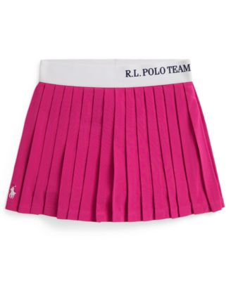 Girls' 2T-6X Polo Team Pleated Skort