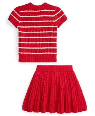 Girls' 2T-6X Lunar New Year Sweater and Skirt, 2-Piece Set