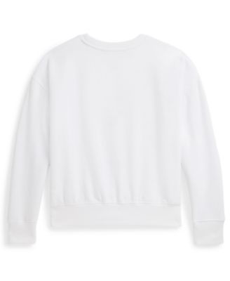 Girls' 7-16 Graphic Printed Boxy Long-Sleeve Sweatshirt