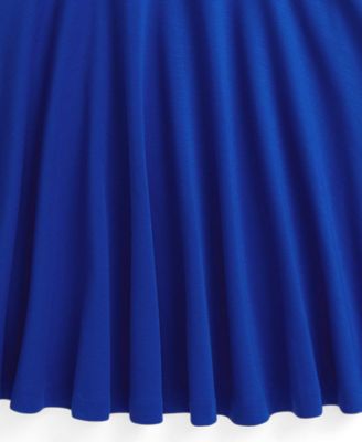 Girls' 7-16 Striped Stretch Ponte Long-Sleeve Dress