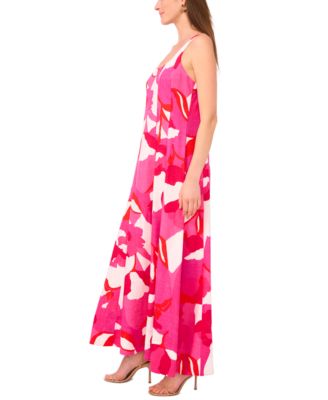 Women's Sleeveless Fit & Flare Maxi Dress