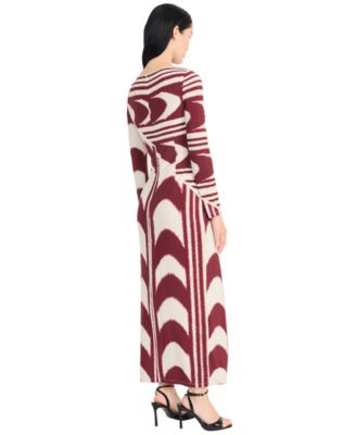 Women's Long-Sleeve Midi Dress