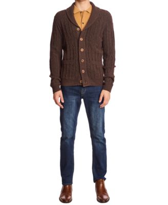 Men's Shawl Collar Cardigan Sweater