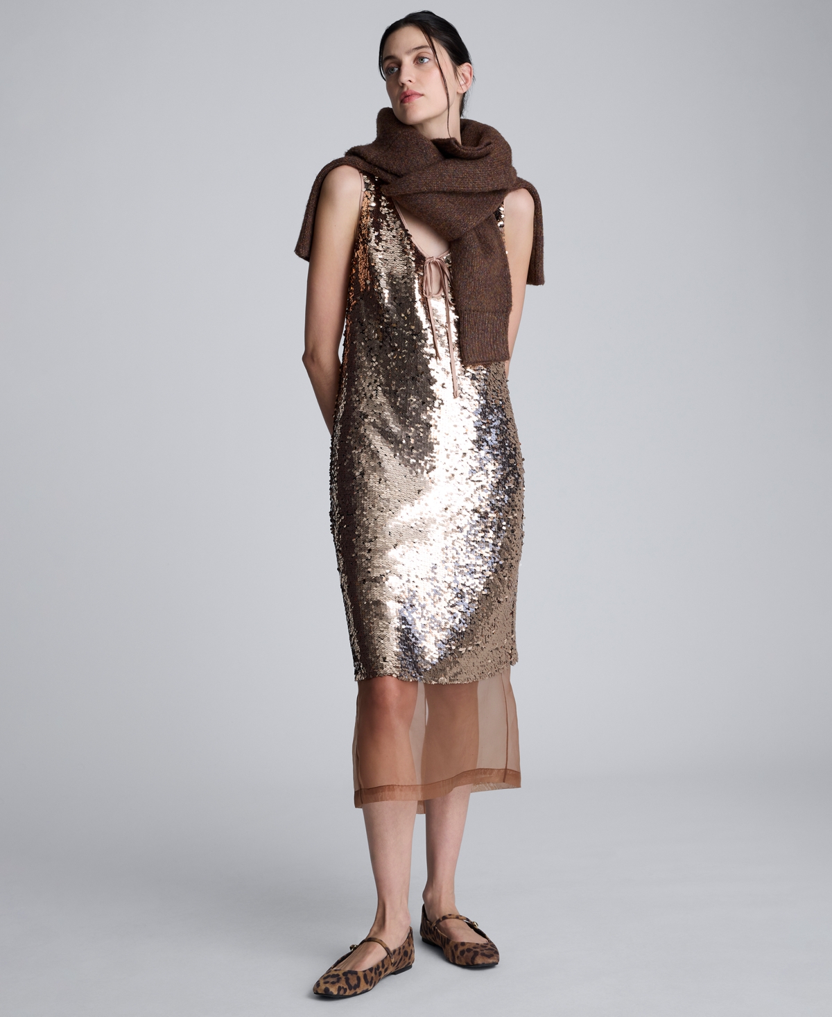 Kenneth Cole Women's Sleeveless V-Neck Short Dress