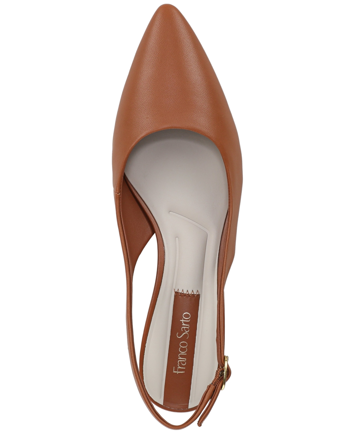 Franco Sarto Women's Pura Pointed Toe Slingback Pumps In Brown