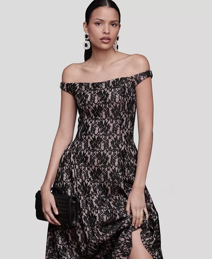 Women's Sleeveless Off the Shoulder Dress - thumbnail 5