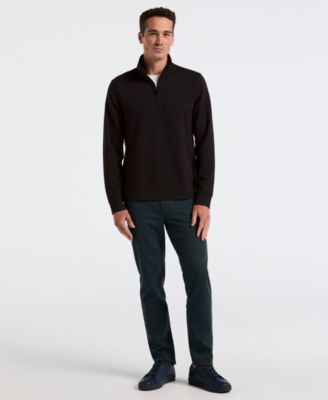 Men's Neoprene Quarter-Zip Long-Sleeve Sweater