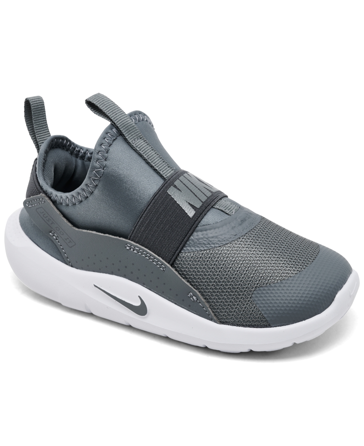 Nike Toddler Kids Flex Runner 4 Slip-on Running Sneakers From Finish Line In Gray