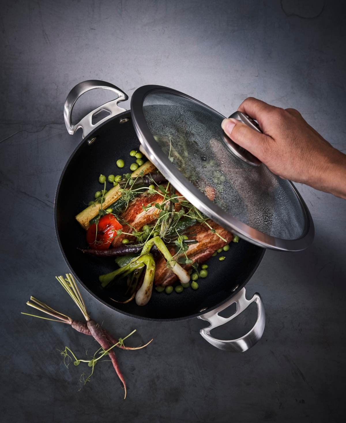 Scanpan Aluminum 4-Quart Covered Chef Pan