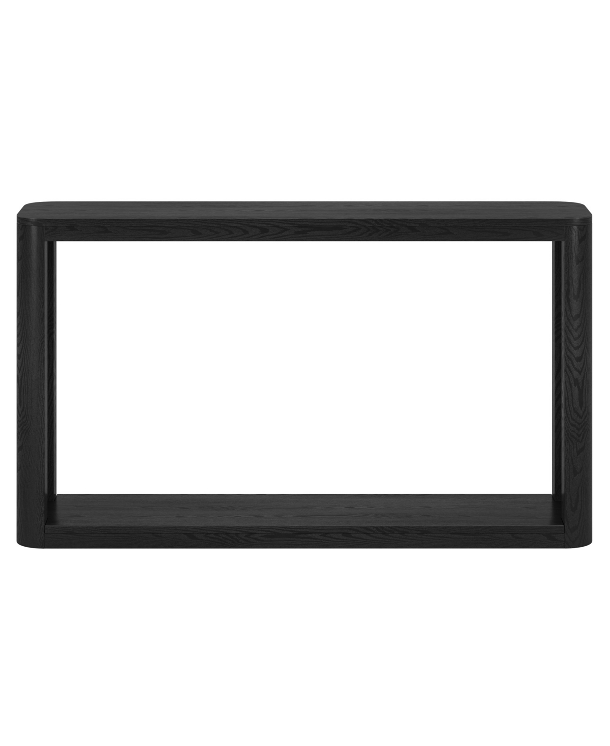 Hudson & Canal Kellan 52" Wood Wide Rectangular Console Table In Black