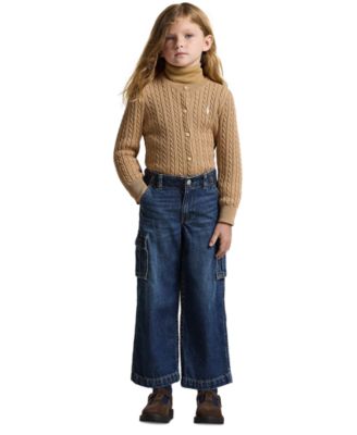 Polo Ralph Lauren - Girls 2T-6X Wide Leg Cargo Jeans