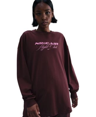 Women's Oversized Long-Sleeve T-Shirt