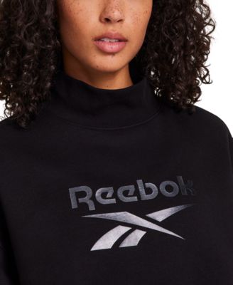 Women's Medium Vector Mock Neck Sweatshirt