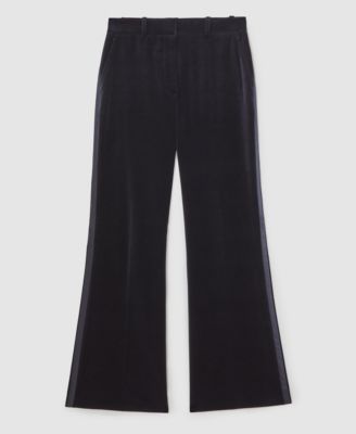 Women's Verda Cotton Velvet Satin-Stripe Pants