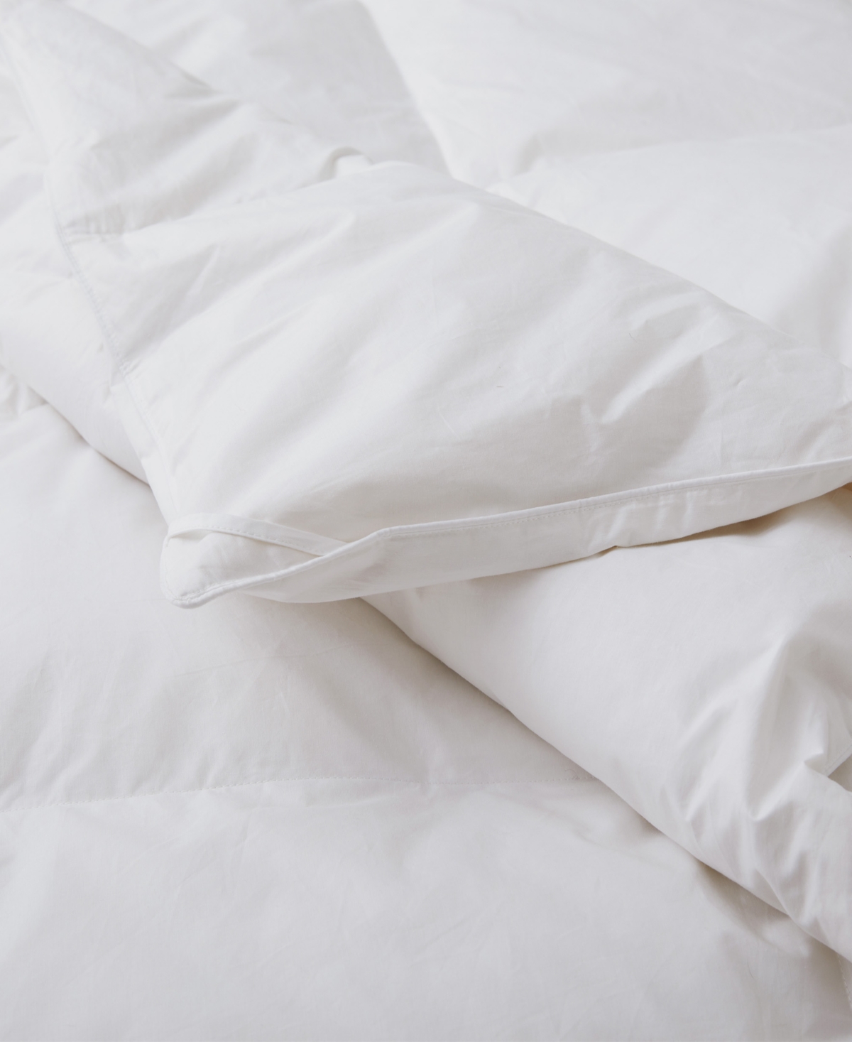 Unikome Cotton Fabric All Season Goose Feather Down Comforter, King