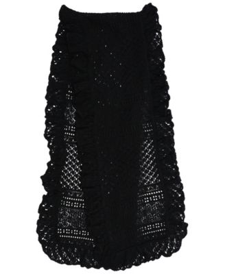 Pointelle Ruffle Scarf