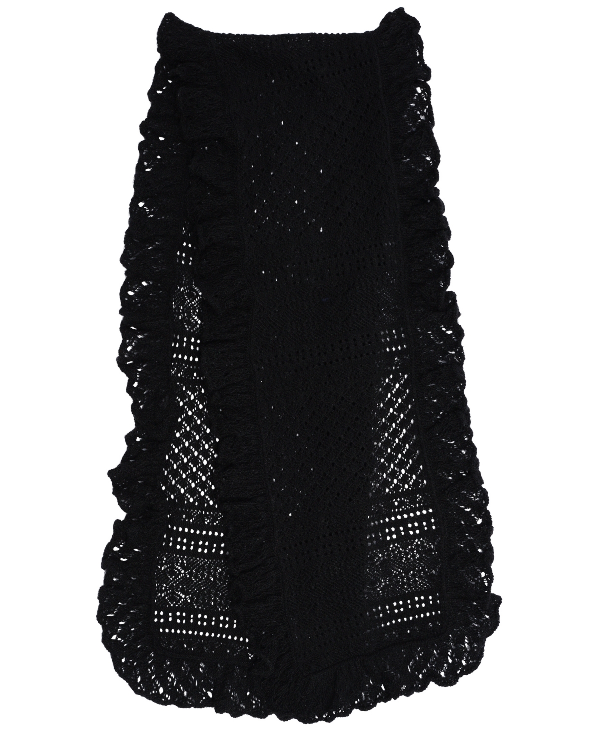 Lauren Ralph Lauren Pointelle Ruffle Scarf