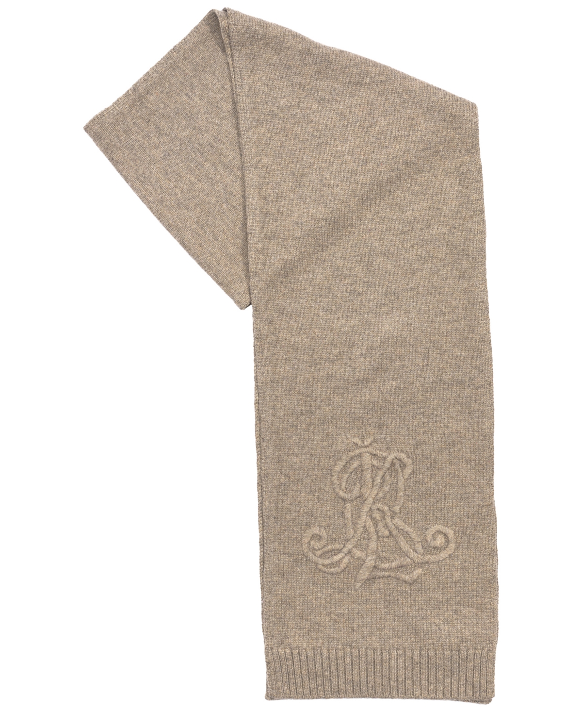Lauren Ralph Lauren Embroidered Logo Scarf