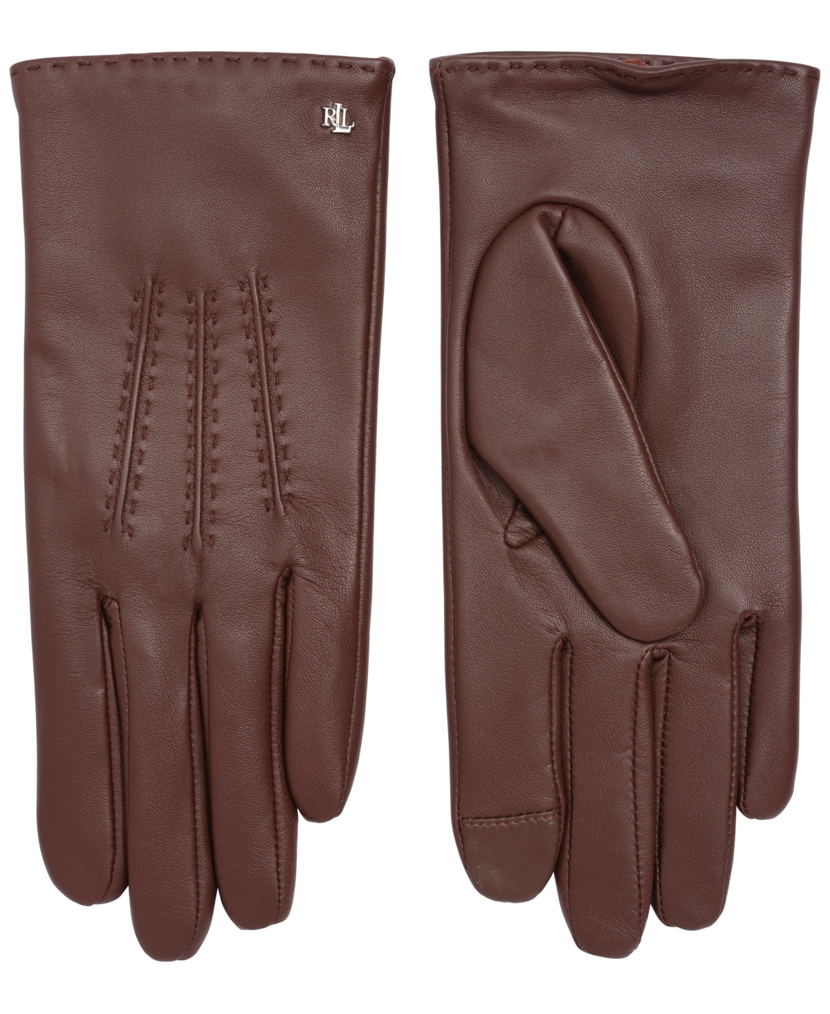 Lauren Ralph Pick Stitch Leather Touch Glove