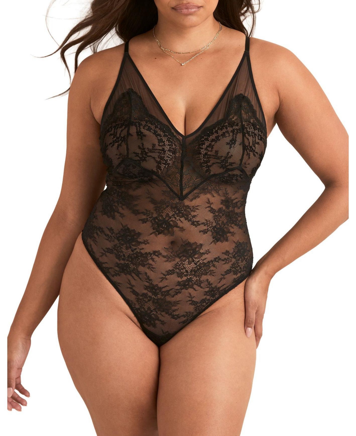 Adore Me Plus Shiba Bodysuit Lingerie