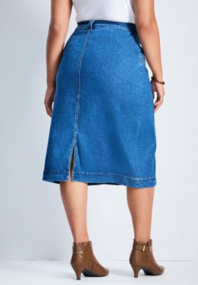 Women's Plus Size Taylah Denim Skirt