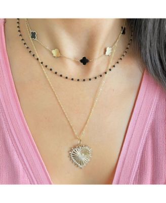 Classic Adjustable Bolo Chain Necklace 14K Yellow Gold