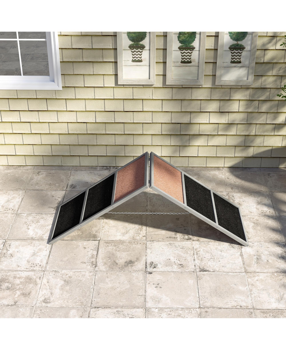 PawHut Dog Agility Equipment Ramp with Non-slip Surface, A-frame,