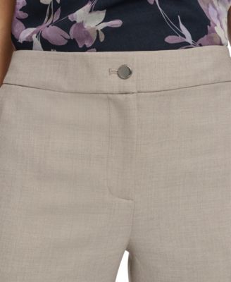 Women's Petite Straight Fit Ankle Leg Pants