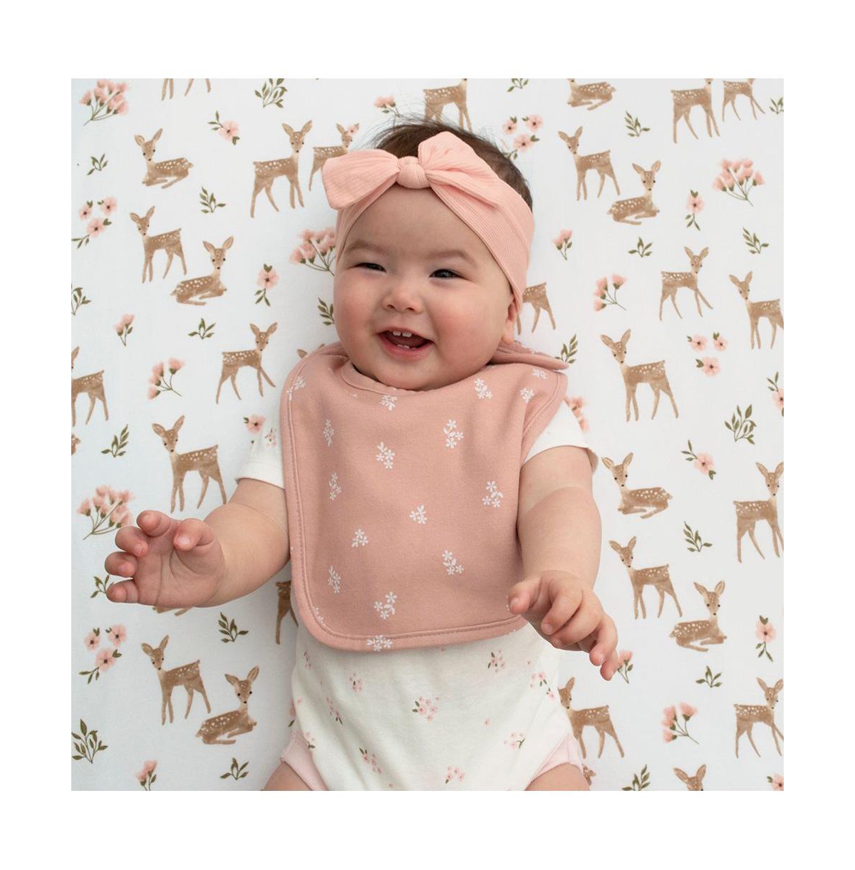 Living Textiles Cotton Jersey Fitted Sheet - Dusty Rose